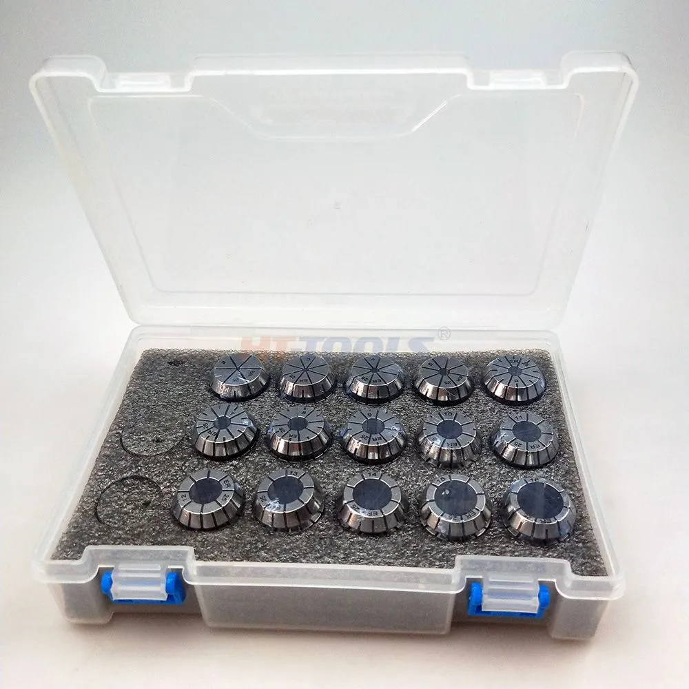 ER Melling Chuck Установите аксессуары с помощью машинного инструмента CNC ER Collet ER08 ER11 ER16 ER25 ER32 ER40 Milling Collet Set